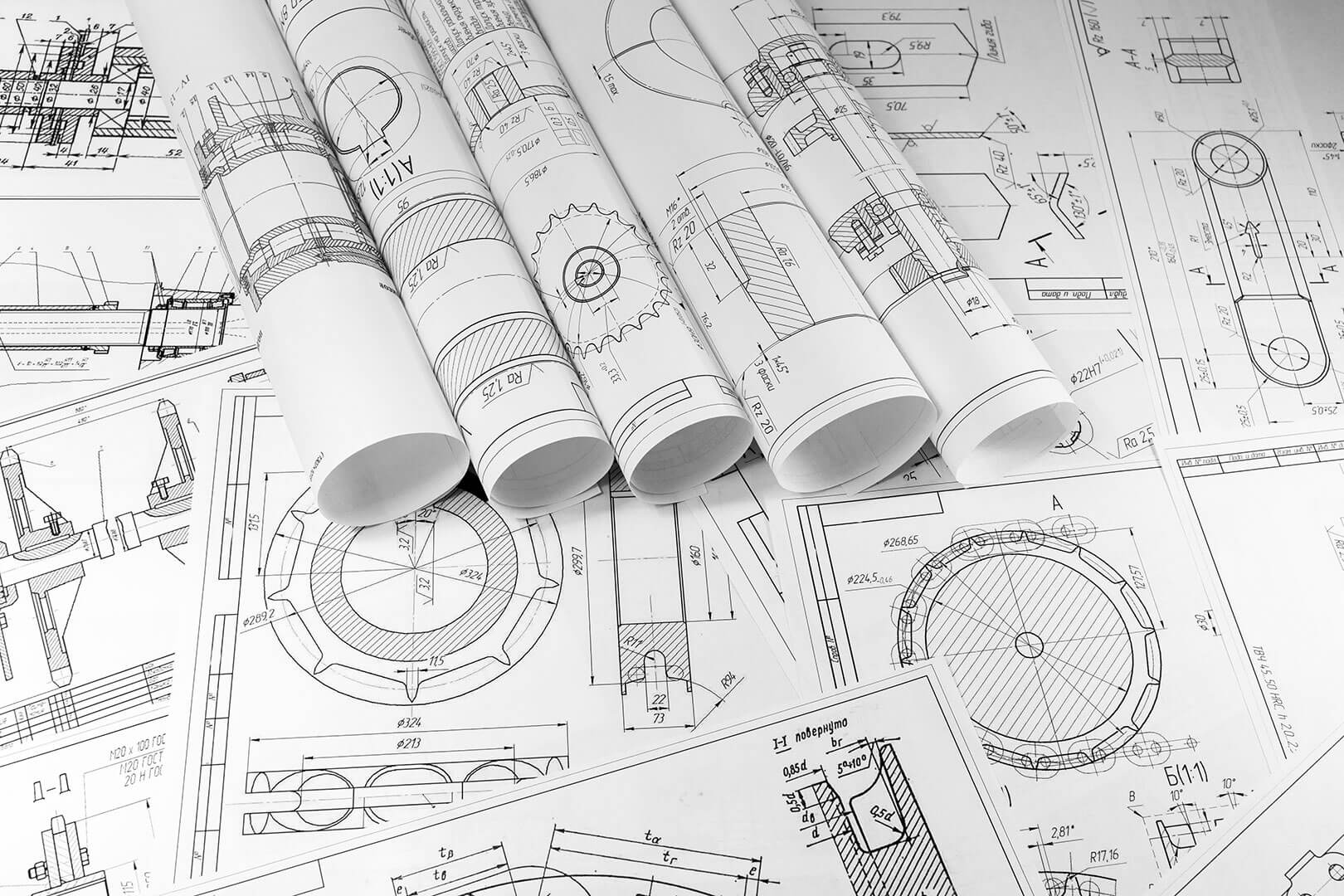 Custom Technologies design engineering blueprints